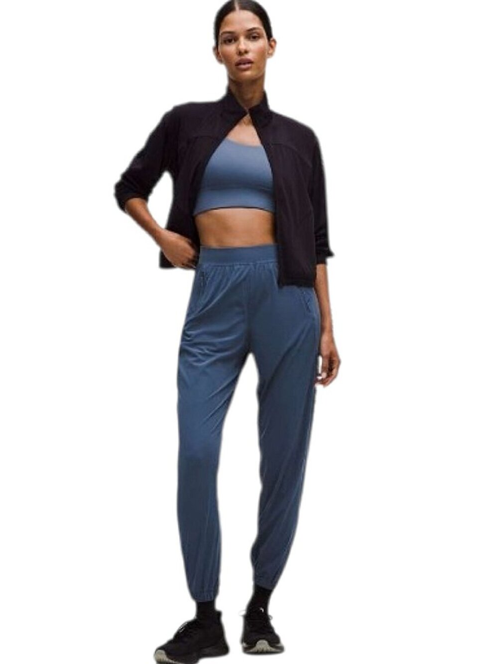 Lululemon Adapted State High Rise Jogger Pants EUC Blue Athletic/Athleisure - M
